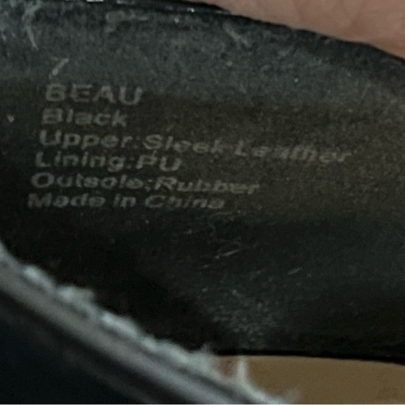 Sole Society 7 Beau Black Leather Point Toe Slip On Loafer Flat - Picture 7 of 7